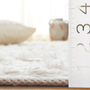 Safavieh Natura Hand-tufted Bohemian Runner Rug - Luxurious Wool Blend For Timeless Home Elegance Ivory 90% Wool,10% Cotton Nat962a-5