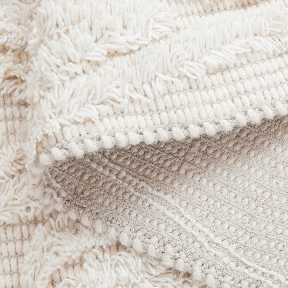 Safavieh Natura Hand-tufted Bohemian Runner Rug - Luxurious Wool Blend For Timeless Home Elegance Ivory 90% Wool,10% Cotton Nat962a-5