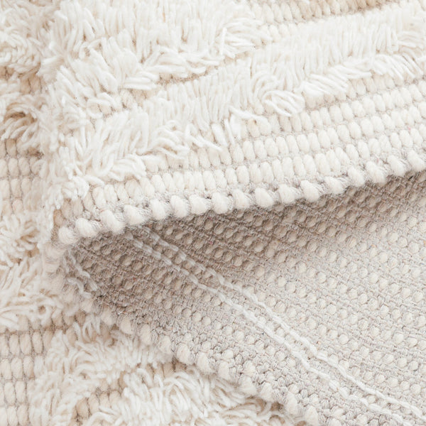 Safavieh Natura Hand-tufted Bohemian Runner Rug - Luxurious Wool Blend For Timeless Home Elegance Ivory 90% Wool,10% Cotton Nat962a-5