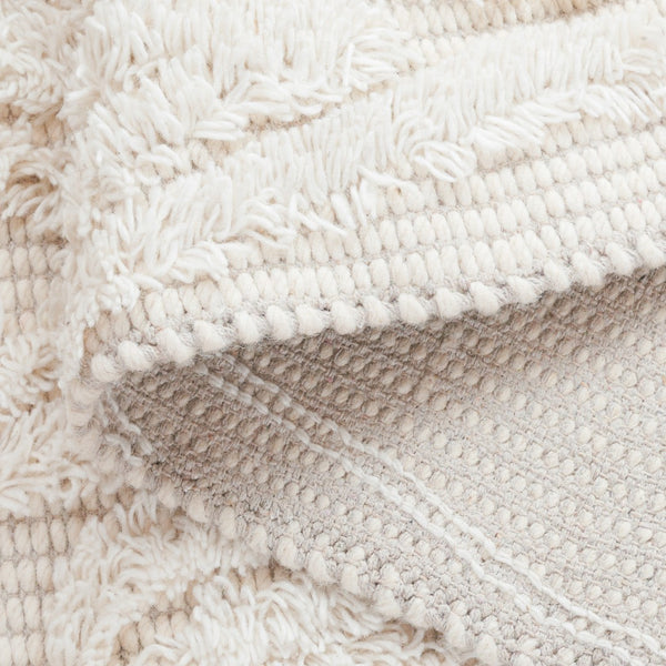 Safavieh Natura Hand-tufted Bohemian Area Rug With Geometric Motifs - Luxurious Warmth & Comfort For Your Home Ivory 90% Wool,10% Cotton Nat962a-4