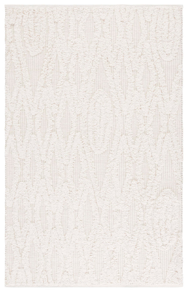 Safavieh Natura Hand-tufted Bohemian Runner Rug - Luxurious Wool Blend For Timeless Home Elegance Ivory 90% Wool,10% Cotton Nat962a-5