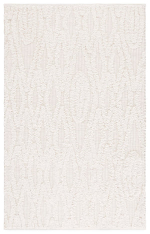 Safavieh Natura Hand-tufted Bohemian Area Rug With Geometric Motifs - Luxurious Warmth & Comfort For Your Home Ivory 90% Wool,10% Cotton Nat962a-4