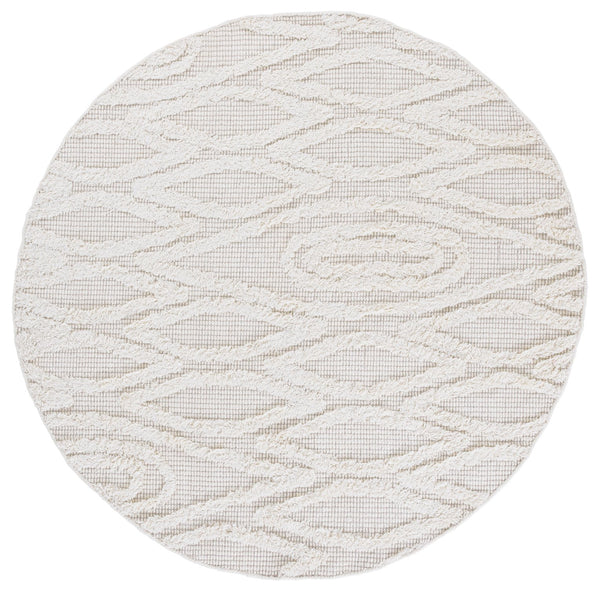 Safavieh Natura Hand-tufted Bohemian Runner Rug - Luxurious Wool Blend For Timeless Home Elegance Ivory 90% Wool,10% Cotton Nat962a-6r