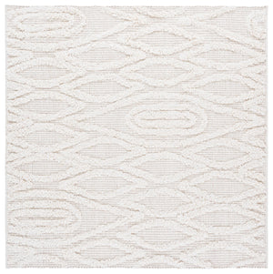 Safavieh Natura Hand-tufted Bohemian Runner Rug - Luxurious Wool Blend For Timeless Home Elegance Ivory 90% Wool,10% Cotton Nat962a-6sq