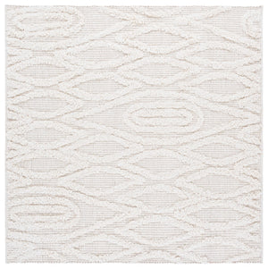Safavieh Natura Hand-tufted Bohemian Area Rug With Geometric Motifs - Luxurious Warmth & Comfort For Your Home Ivory 90% Wool,10% Cotton Nat962a-4