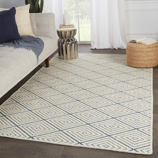 Jaipur Living Barclay Butera Handwoven Wool Sisal Trellis Area Rug Coastal Modern Living Room Accent Blue 9'X12' RUG147328