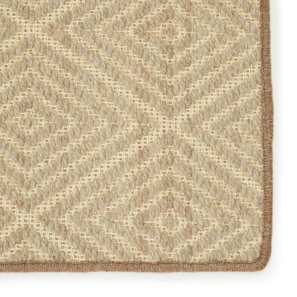 Jaipur Living Barclay Butera Handwoven Wool Sisal Trellis Area Rug Coastal Modern Living Room Accent Beige 5'X8' RUG147323