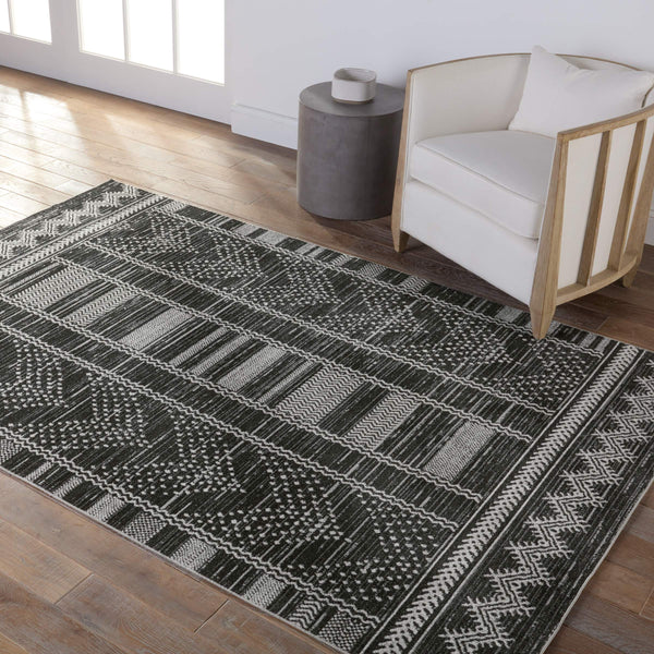 Jaipur Living Vibe by Jaipur Living Mateo Moroccan Polyester Area Rug for Rooms and Hallways 9'X12' RUG154185