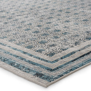 Jaipur Living Nadine Allora Ndn04 Powerloomed Machinemade 100% Polyester Vintage Trellis Indoor Rug Gray, Blue 100% Polyester Rug154194