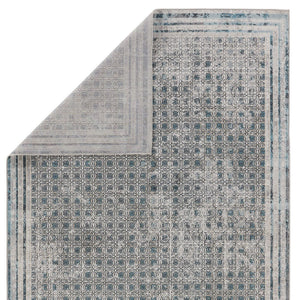 Jaipur Living Nadine Allora Ndn04 Powerloomed Machinemade 100% Polyester Vintage Trellis Indoor Rug Gray, Blue 100% Polyester Rug154194