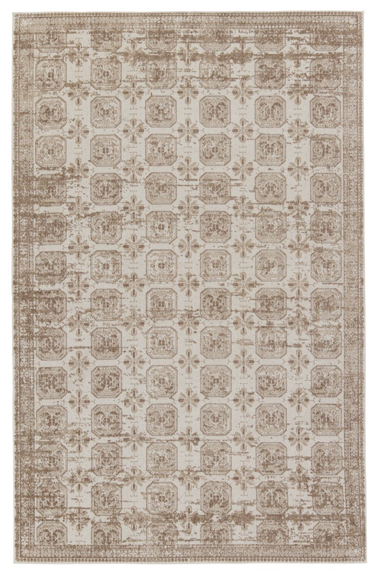 Jaipur Living Nadine Milea Ndn05 Powerloomed Machinemade 100% Polyester Vintage Trellis Indoor Rug Ivory, Cream 100% Polyester Rug154357