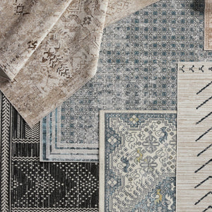 Jaipur Living Nadine Yucca Ndn06 Powerloomed Machinemade 100% Polyester Traditional Medallion Indoor Rug Blue, Cream 100% Polyester Rug155518