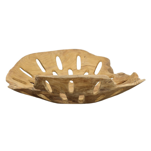 Dovetail Trevi Bowl Teak Wood - Natural