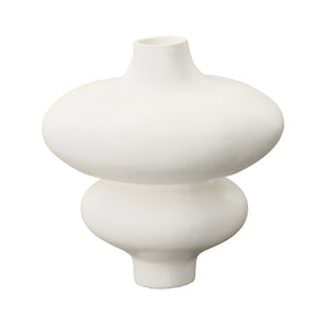 Dovetail Odelia Vase Terracotta - White