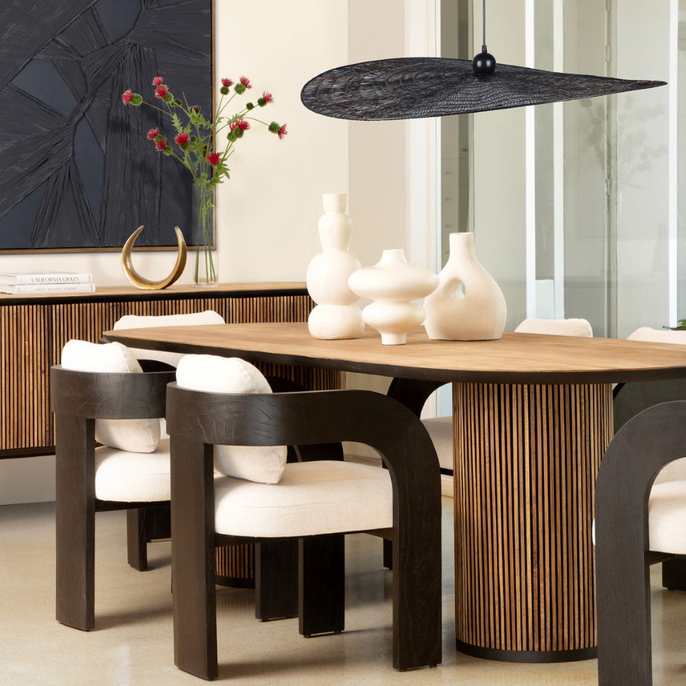 Dovetail Odelia Vase Terracotta - White