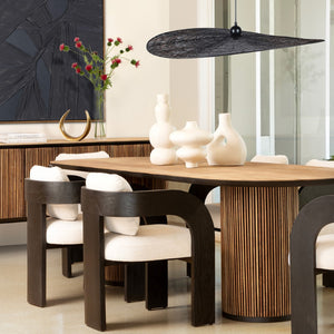 Dovetail Odelia Vase Terracotta - White