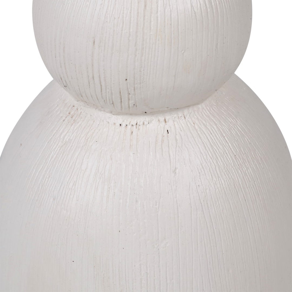 Dovetail Colter Vase Terracotta - White