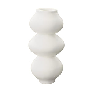Dovetail Cressida Vase Terracotta - White