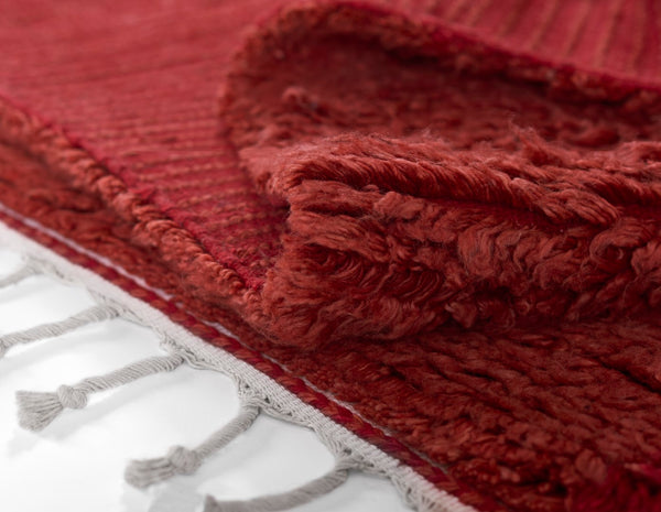 Momeni Neo NEM-3 Hand Woven Contemporary Geometric Indoor Rug Red 9' x 12'