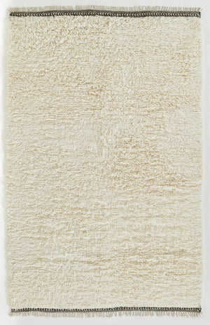 Momeni Neo NEM-5 Hand Woven Contemporary Solid Indoor Rug Ivory 9' x 12'