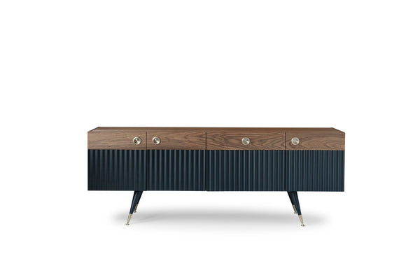 Soho Concept Seat: Neomi Sideboard - Elegant Walnut Veneer & High-gloss Black Top For Modern Living Spaces   Soho-concept-dining-chair-14015