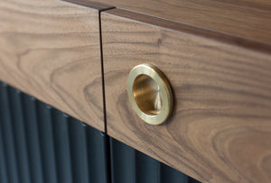 Soho Concept Seat: Neomi Sideboard - Elegant Walnut Veneer & High-gloss Black Top For Modern Living Spaces   Soho-concept-dining-chair-14019