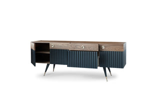 Soho Concept Seat: Neomi Sideboard - Elegant Walnut Veneer & High-gloss Black Top For Modern Living Spaces   Soho-concept-dining-chair-14013