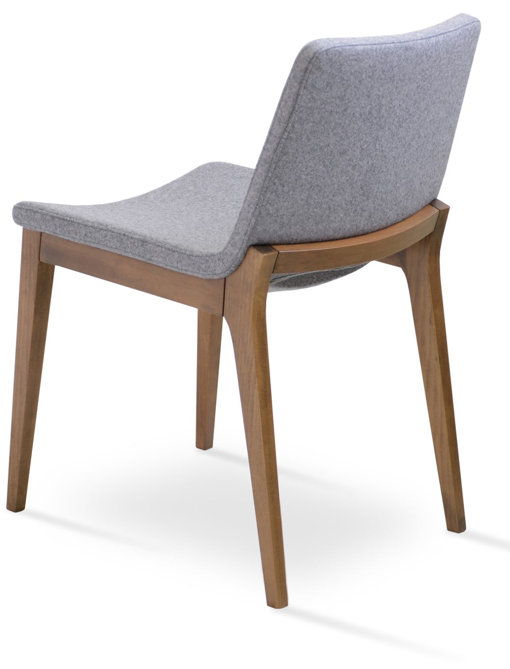 Soho Concept Nevada Wood Chair - Stylish Walnut Dining Chair With Camira Era Fabric & 10-year Guarantee, Turquoise Walnut,Silver  Soho-concept-dining-chair-04663