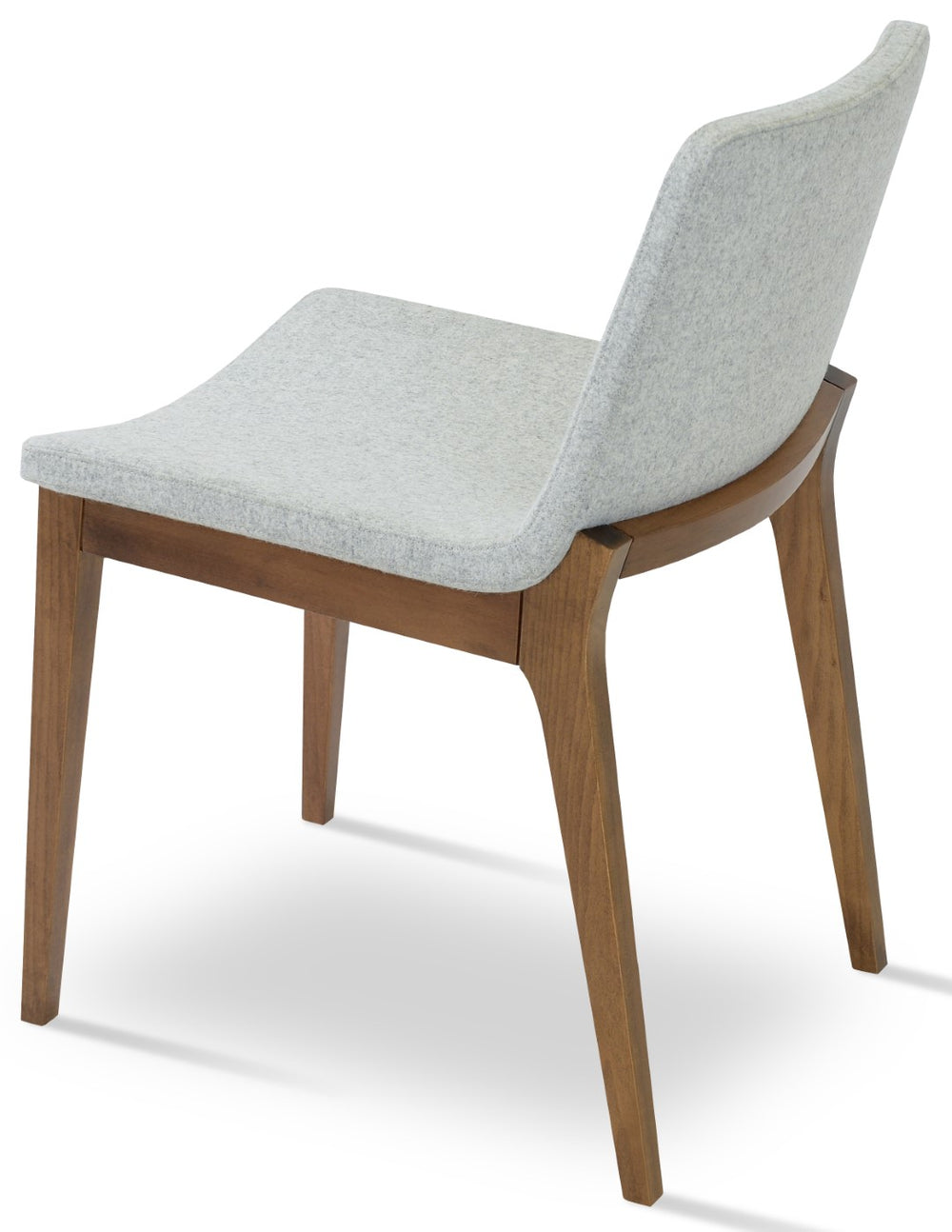 Soho Concept Nevada Wood Chair - Stylish Solid Beech Design With Premium Fabrics & 10-year Guarantee, 350 Lbs Capacity Walnut,Black  Soho-concept-dining-chair-04662