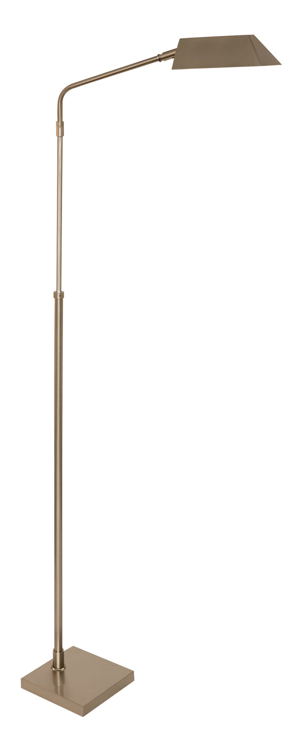 House Of Troy Newbury Adjustable Floor Lamps With Clutchless Height Control For Elegant Home Lighting Solutions Satin Nickel Metal New200-sn