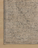 Loloi Newman NEW-01 Power Loomed Traditional Runner Rug Slate ,Natural 100% Space Dyed Polyester NEWMNEW-01SLNA27A0