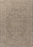 Loloi Newman NEW-01 Power Loomed Traditional Area Rug Slate ,Natural 100% Space Dyed Polyester NEWMNEW-01SLNA7A0R