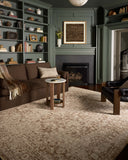 Loloi Newman NEW-02 Power Loomed Traditional Area Rug Bark ,Natural 100% Space Dyed Polyester NEWMNEW-02BSNA7A0R