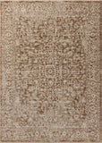 Loloi Newman NEW-02 Power Loomed Traditional Area Rug Bark ,Natural 100% Space Dyed Polyester NEWMNEW-02BSNA7A0R