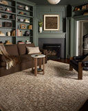 Loloi Newman NEW-02 Power Loomed Traditional Area Rug Dark Taupe ,Natural 100% Space Dyed Polyester NEWMNEW-02DTNA679A