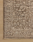 Loloi Newman NEW-02 Power Loomed Traditional Area Rug Dark Taupe ,Natural 100% Space Dyed Polyester NEWMNEW-02DTNA679A