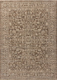 Loloi Newman NEW-02 Power Loomed Traditional Area Rug Dark Taupe ,Natural 100% Space Dyed Polyester NEWMNEW-02DTNA679A