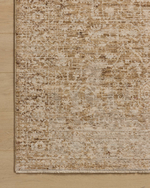 Loloi Newman NEW-02 Power Loomed Traditional Area Rug Wheat ,Natural 100% Space Dyed Polyester NEWMNEW-02WTNA679A
