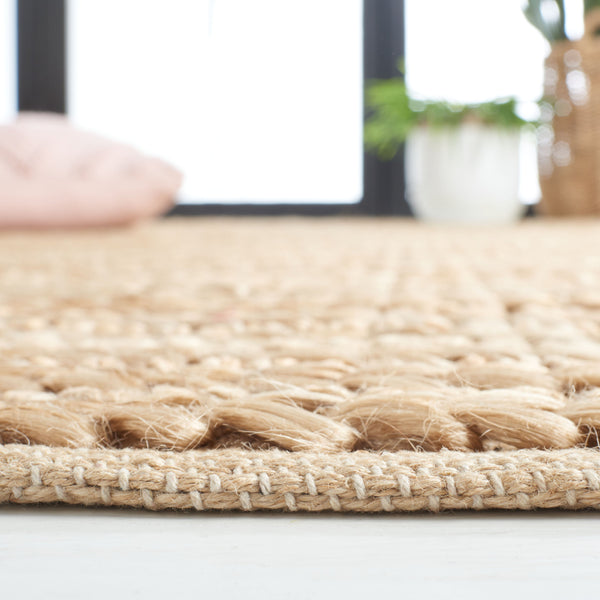 Safavieh Natural Fiber 8' X 10' Handwoven Jute Area Rug – Sustainable Elegance For Cozy Home Decor Spaces! Natural 90% Jute,10% Cotton Nf103a-8