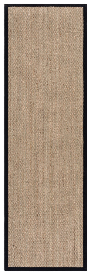 Safavieh Nf Power Loomed Seagrass Runner Rug - Plush Comfort And Elegant Design For Any Home Space Decor Natural ,Black Seagrass Nf111c-28