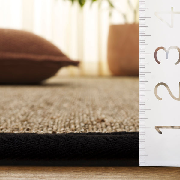 Safavieh Nf Power Loomed Seagrass Runner Rug - Plush Comfort And Elegant Design For Any Home Space Decor Natural ,Black Seagrass Nf111c-5