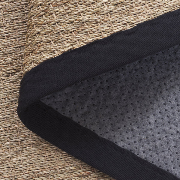 Safavieh Nf Power Loomed Seagrass Runner Rug - Plush Comfort And Elegant Design For Any Home Space Decor Natural ,Black Seagrass Nf111c-5