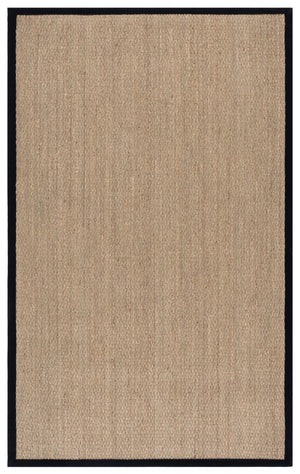 Safavieh Nf Elegant Seagrass Area Rug - Durable, Eco-friendly Design For Luxurious Home Decor Enhancement Natural ,Black Seagrass Nf111c-9
