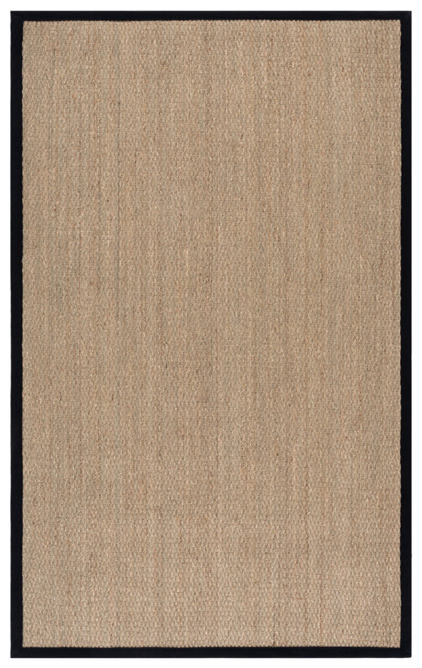 Safavieh Nf Elegant Seagrass Area Rug - Durable, Eco-friendly Design For Luxurious Home Decor Enhancement Natural ,Black Seagrass Nf111c-9