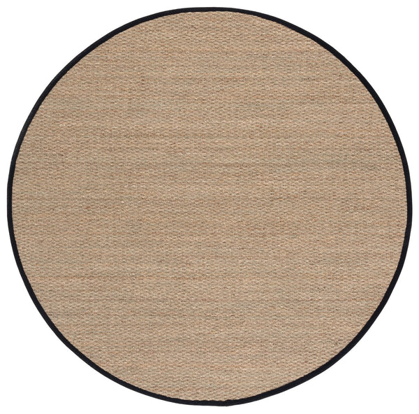 Safavieh Nf Power Loomed Seagrass Runner Rug - Plush Comfort And Elegant Design For Any Home Space Decor Natural ,Black Seagrass Nf111c-6r