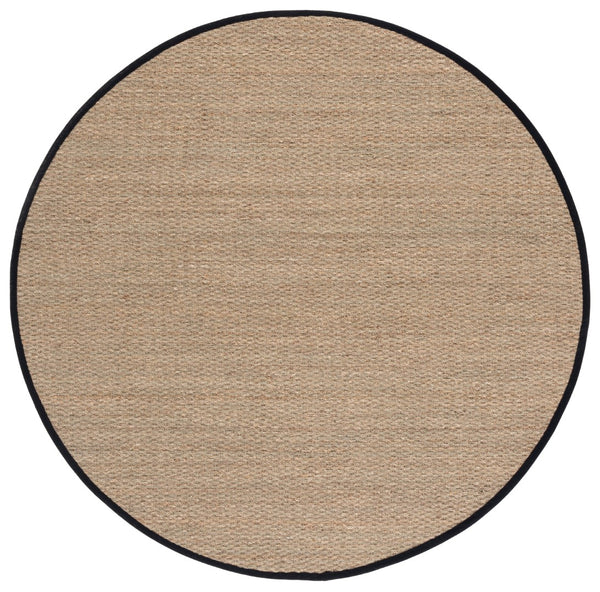 Safavieh Nf Elegant Seagrass Area Rug - Durable, Eco-friendly Design For Luxurious Home Decor Enhancement Natural ,Black Seagrass Nf111c-9