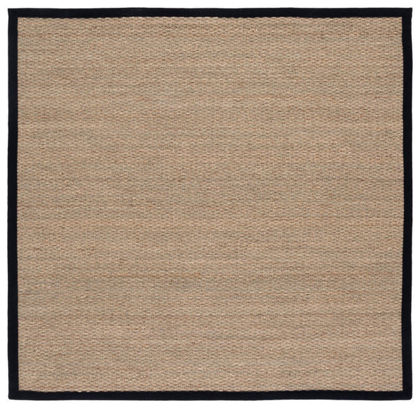 Safavieh Nf Power Loomed Seagrass Runner Rug - Plush Comfort And Elegant Design For Any Home Space Decor Natural ,Black Seagrass Nf111c-6sq