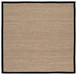 Safavieh Nf Elegant Seagrass Area Rug - Durable, Eco-friendly Design For Luxurious Home Decor Enhancement Natural ,Black Seagrass Nf111c-9