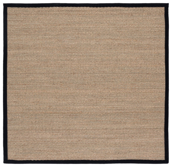 Safavieh Nf Elegant Seagrass Area Rug - Durable, Eco-friendly Design For Luxurious Home Decor Enhancement Natural ,Black Seagrass Nf111c-9