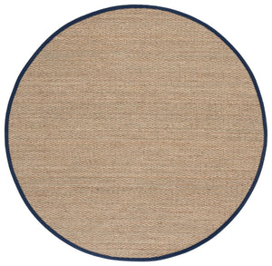 Safavieh Nf Elegant Seagrass Area Rug - Durable, Eco-friendly Design For Luxurious Home Decor Enhancement Natural ,Navy Blue Seagrass Nf111e-3